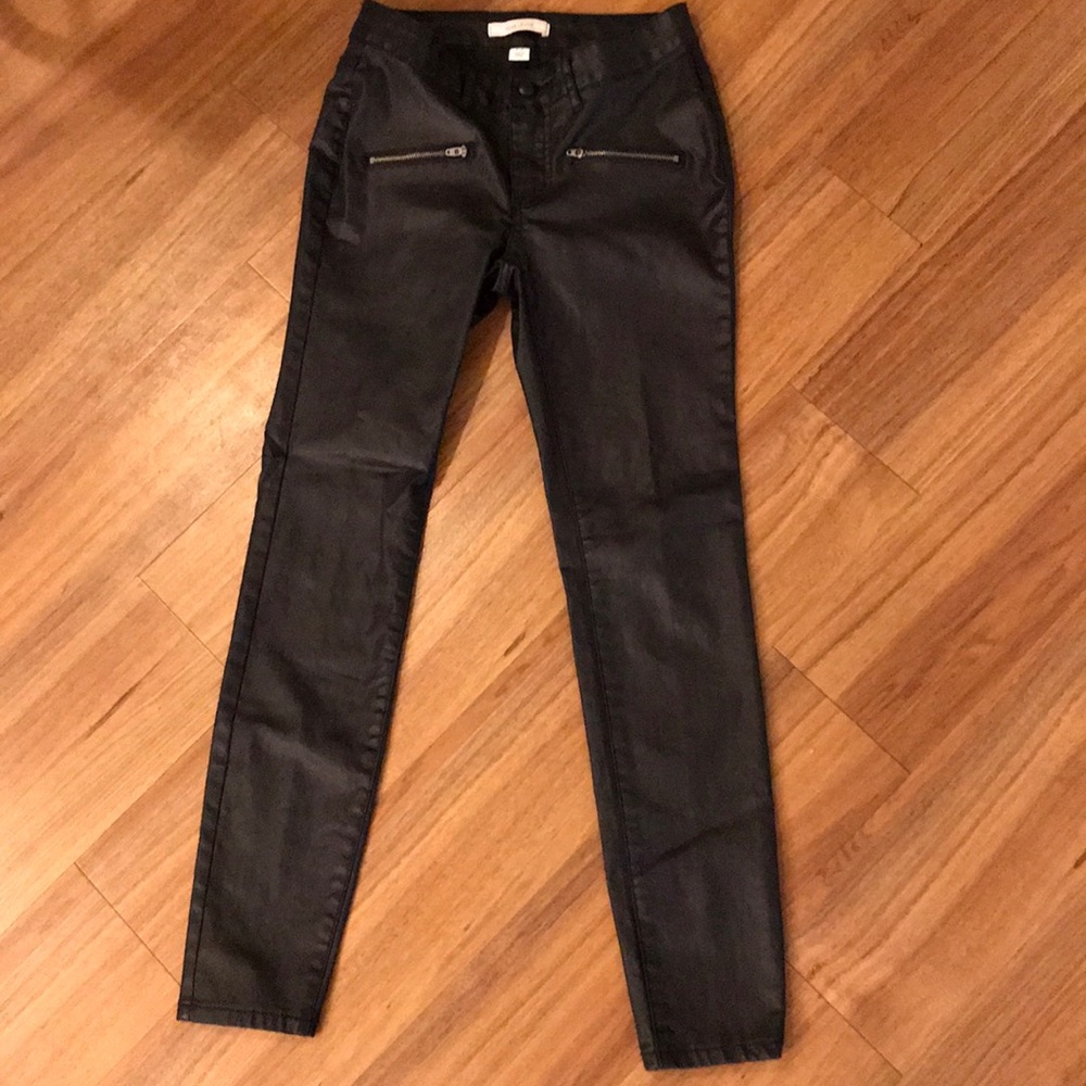 Faux Leather Skinny Jeans